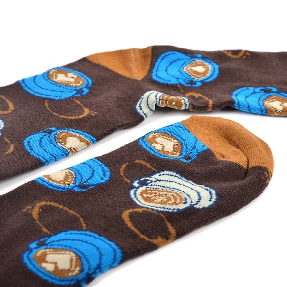 Women's Coffee Novelty Socks Brown - Picture 4 of 4